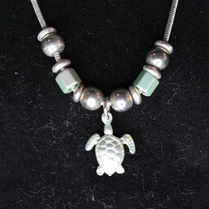🔥 3/$15 NWT Shedd Aquarium Store Turtle Necklace